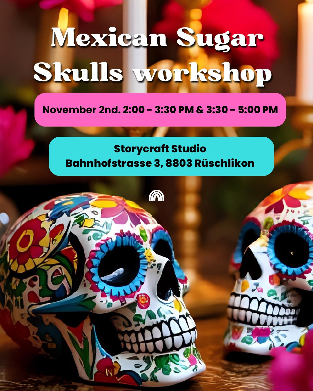 🎨 Day of the Dead – Decorative Sugar Skull Workshop (Zurich)